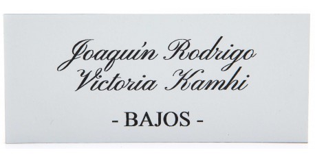 Placa Buzón Acrílico Blanco