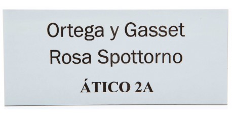 Placa Buzón Aluminio Blanco