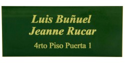 Placa Buzón Perlatón Verde